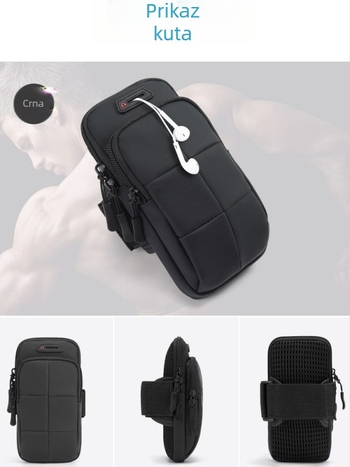 Torbica za telefon na ruci – za trčanje, unisex, PU koža, prozračna, vodootporna, ultra lagana