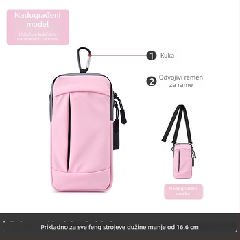 Torba za ruku za telefon za trčanje — vodootporna, ultra lagana, PU materijal, za outdoor sportove, unisex
