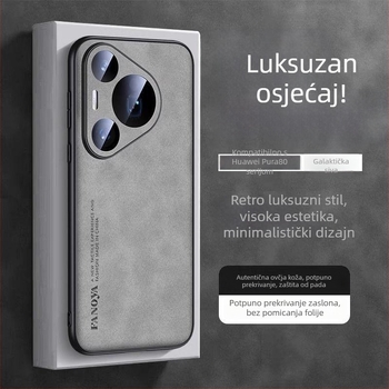 Kućište za Huawei Pura80 – ultra tanko, od prave kože, otporno na pad, potpuno pokriće, P80 Pro+