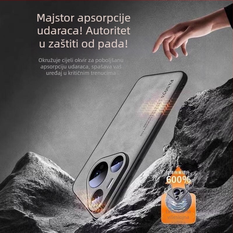 Kućište za Huawei Pura80 – ultra tanko, od prave kože, otporno na pad, potpuno pokriće, P80 Pro+