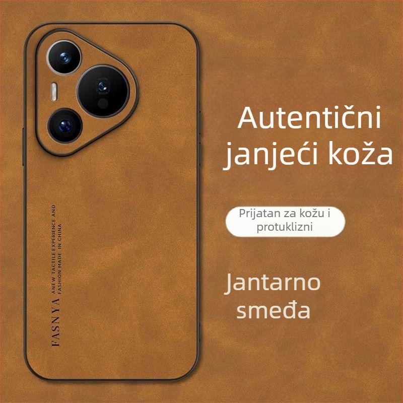 Kućište za Huawei Pura80 – ultra tanko, od prave kože, otporno na pad, potpuno pokriće, P80 Pro+
