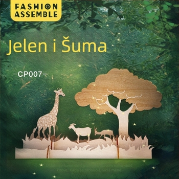 Drveni DIY stalak za telefon - 3D slagalica blokovi, Basswood, 0–38 komada, uzrast 7–14 godina