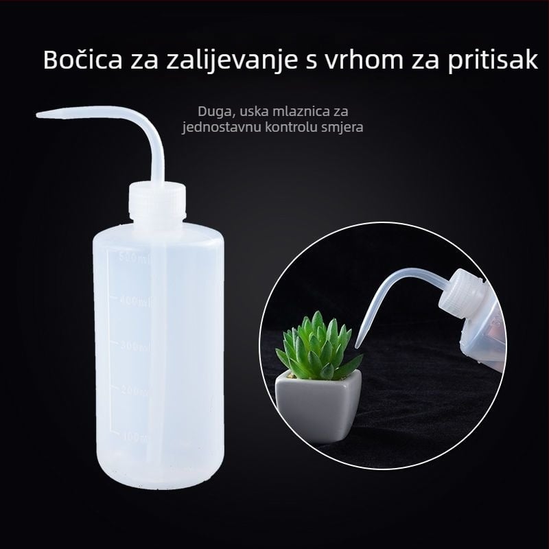 Plastična kanta za zalijevanje s oštrim i zakrivljenim izljevom, brzo spajanje, prskanje za unutarnje biljke — Constant Light