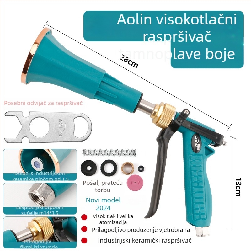 Aolin aluminijski pištolj za prskanje s doziranjem, namijenjen kućnom vrtlarstvu i poljoprivredi