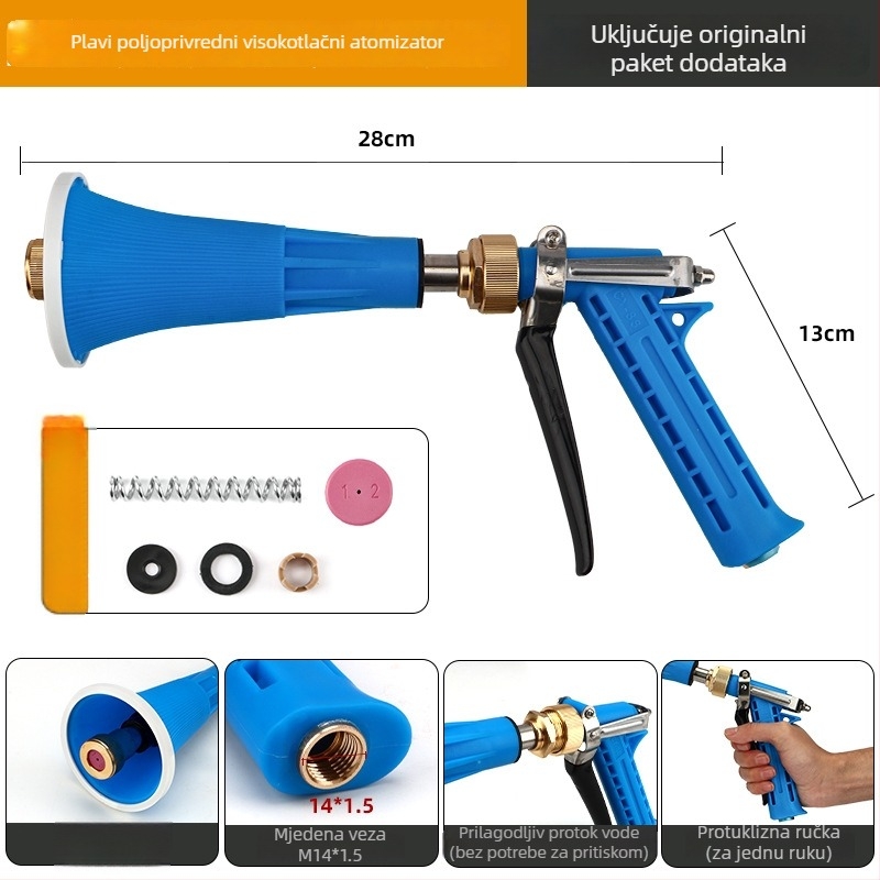 Aolin aluminijski pištolj za prskanje s doziranjem, namijenjen kućnom vrtlarstvu i poljoprivredi