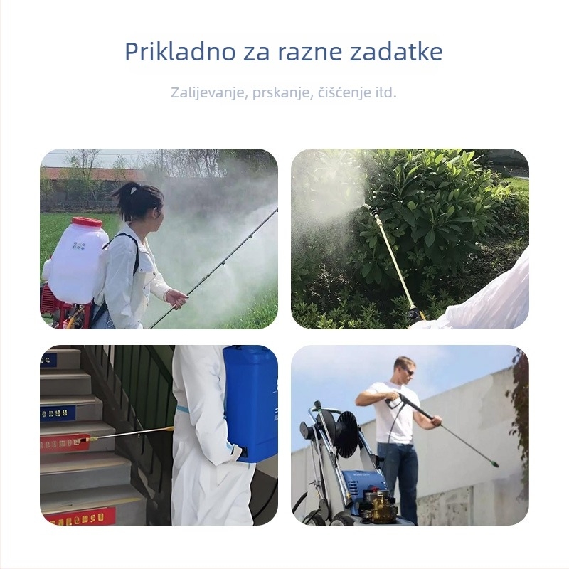 Proširiva cijev za raspršivač za poljoprivredu, nehrđajući čelik i plast, prilagodljiv dizajn