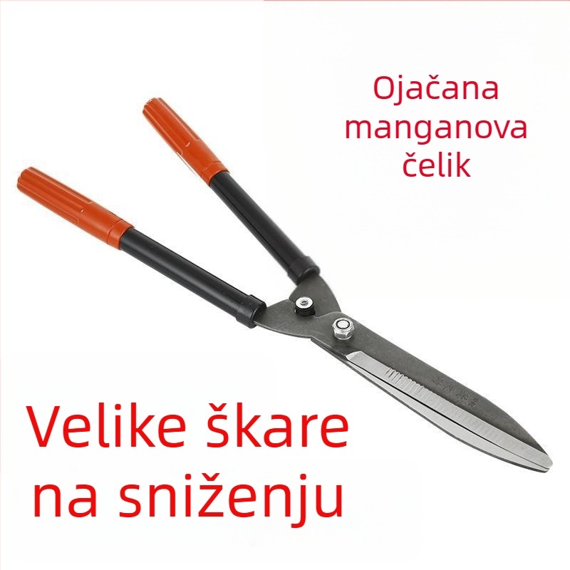 Vrtne škare za podrezivanje živice i debele grane, za voćke