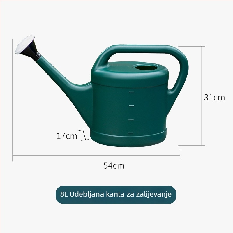 Kanta za prskanje za zalijevanje, plastična, dugi izlaz, tuš mlaz, podesiv protok vode