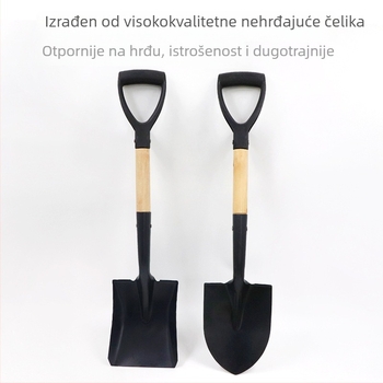 Dječja lopata za sadnju drveća s ravnim drškom, za vanjsku baštu, kopanje tla i korištenje na plaži
