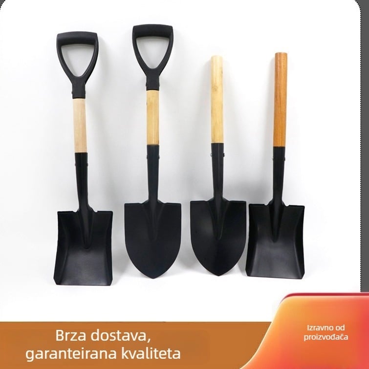 Dječja lopata za sadnju drveća s ravnim drškom, za vanjsku baštu, kopanje tla i korištenje na plaži