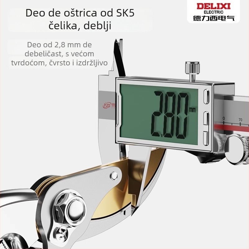 Delixi električne škare za podrezivanje cvjetnih i voćnih stabala, vrtni alat za cijepanje, štednja napora