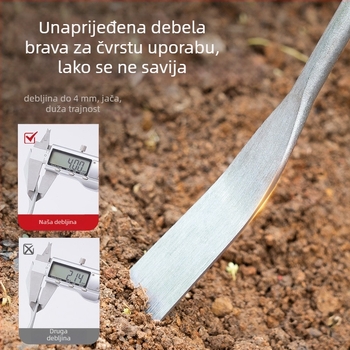 Airidun Set od 3 vrtnih lopatica za obiteljsku vrtu – mala lopatica za kopanje češnjaka, lončarska lopatica, lopatica za kopanje tla