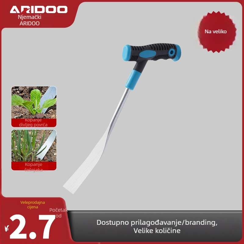 Airidun Set od 3 vrtnih lopatica za obiteljsku vrtu – mala lopatica za kopanje češnjaka, lončarska lopatica, lopatica za kopanje tla