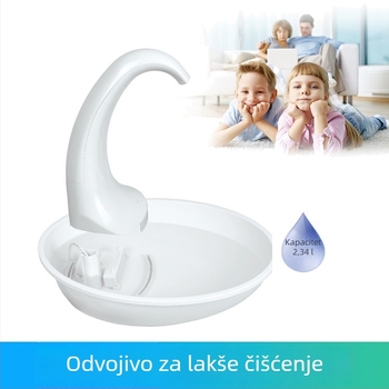 Inteligentni dozator vode za kućne ljubimce s tihim kružnim filtriranjem, velik kapacitet za mačke i pse