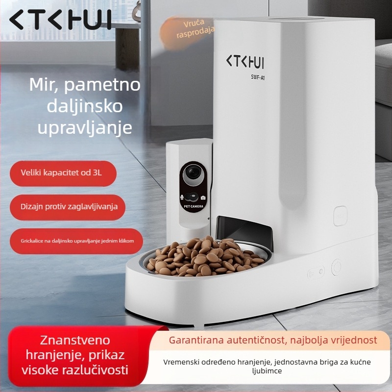 Inteligentna automatska hranilica za mačke i pse