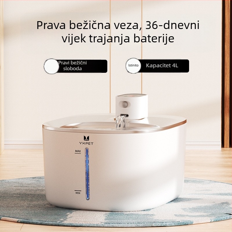 Bežični inteligentni dispenzer vode za kućne ljubimce, senzor, za mačke i pse, svježa voda