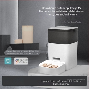 Automatska hranilica za kućne ljubimce s programabilnim tajmerom, čuva hranu mačaka i psa svježu, daljinsko hranjenje preko Wi‑Fi