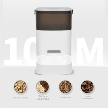 Automatska hranilica za kućne ljubimce s programabilnim tajmerom, čuva hranu mačaka i psa svježu, daljinsko hranjenje preko Wi‑Fi