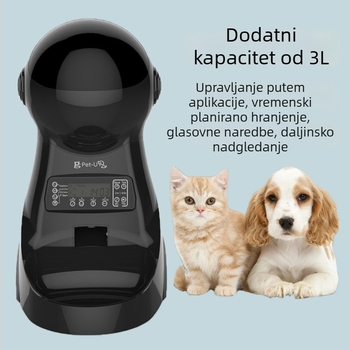 Automatska hranilica za kućne ljubimce, s odvojivim dizajnom, upravljanje putem aplikacije za pse i mačke (Enyi EY20230614)