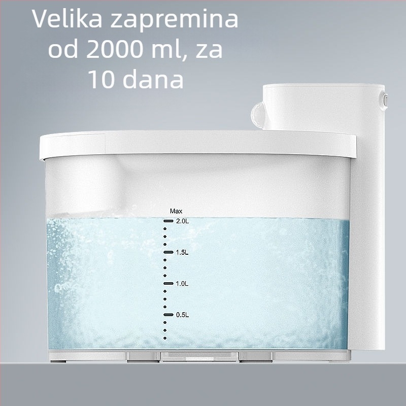 Dispenser za vodu za mačke s inteligentnim automatskim ciklusom, odvojiv, bežični senzor (bez aplikacije)