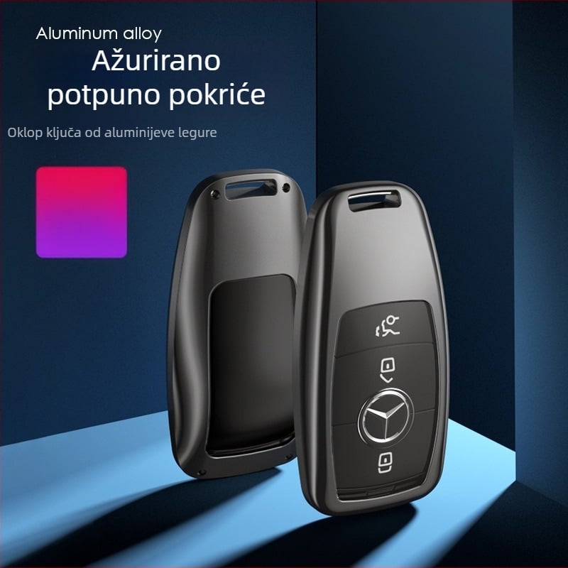 Kućište ključa Mercedes-Benz od aluminijske legure | vrhunsko, prilagodljivo, kompatibilno s E-klasa, S-klasa, C260L, E200 serijom