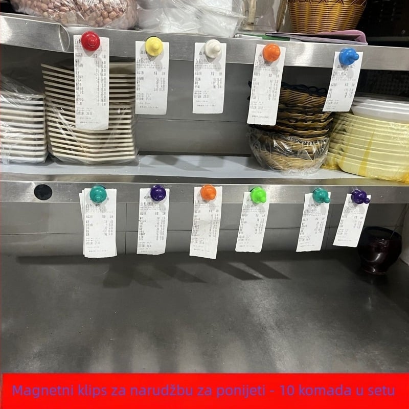 Novčanik-stil držač narudžbi s magnetskim zatvaračem za kuhinjske račune (Značka: Unique; Materijal: Plastika; Tip: Novčanik)