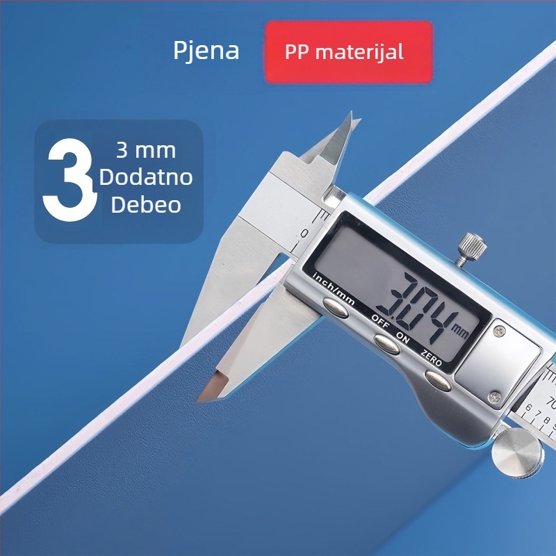 Telford plastični dokument folder s jednim snažnim klipom, debljina ploče 5 mm