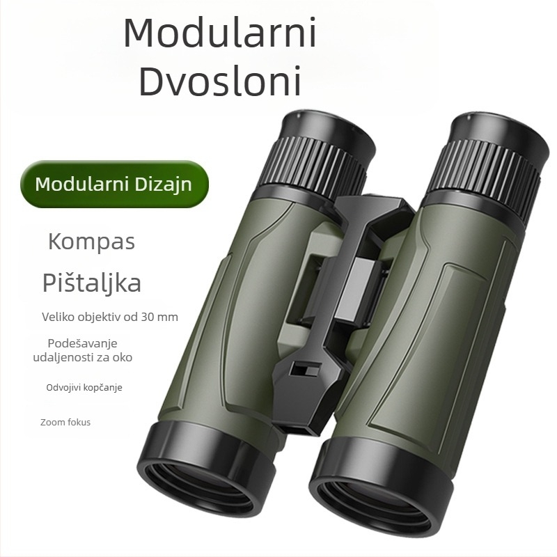 Fizičko obrazovni teleskop za djecu 7–14 godina, plastični, DIY, višenamjenski, uz zviždaljku i kompas