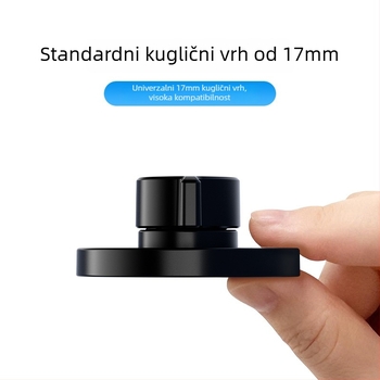 Univerzalni magnetski držač auta s magnetnom usisnom glavom — 17 mm kuglasta glava, plast, brend Smtu
