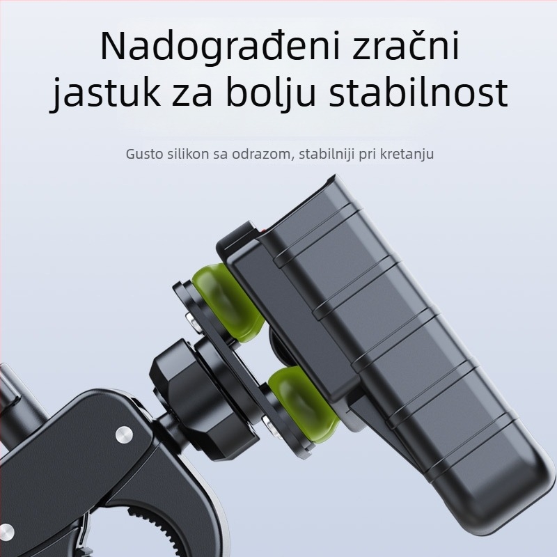 Držač za telefon za motocikl i bicikl s amortizacijom • Marka Jianhuida • Model A399B+X55 • Za motocikle i bicikle • Namjena: vožnja bicikla