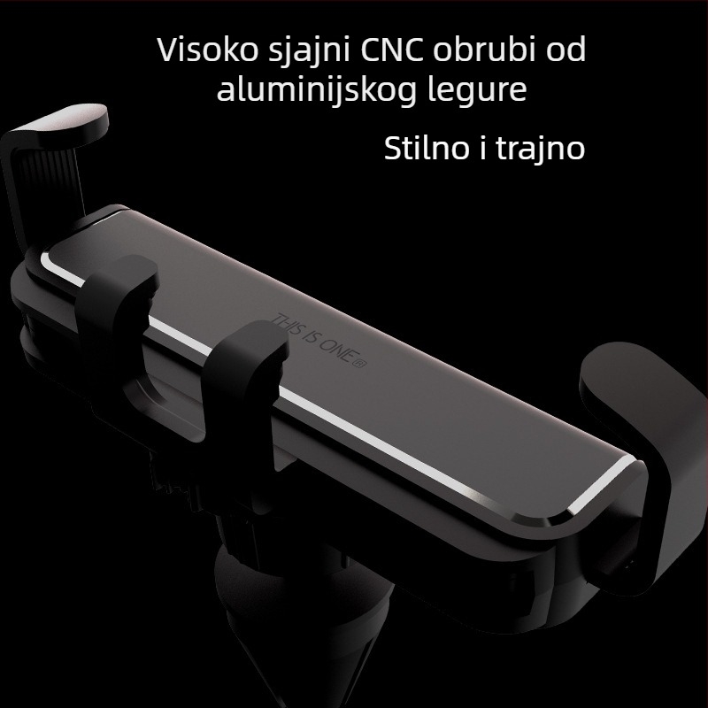 Držač za mobilni telefon u automobilu s gravitacijskim držačem, montaža na zračni otvor, univerzalna kompatibilnost (2024)