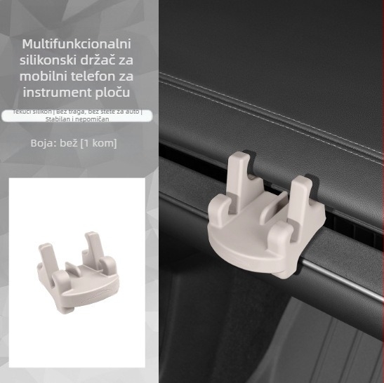 Držač za mobitel u automobilu Xiaomi Su7, silikonska baza za ploču, držač na otvor zraka ventilacije, bežično punjenje 7,5W