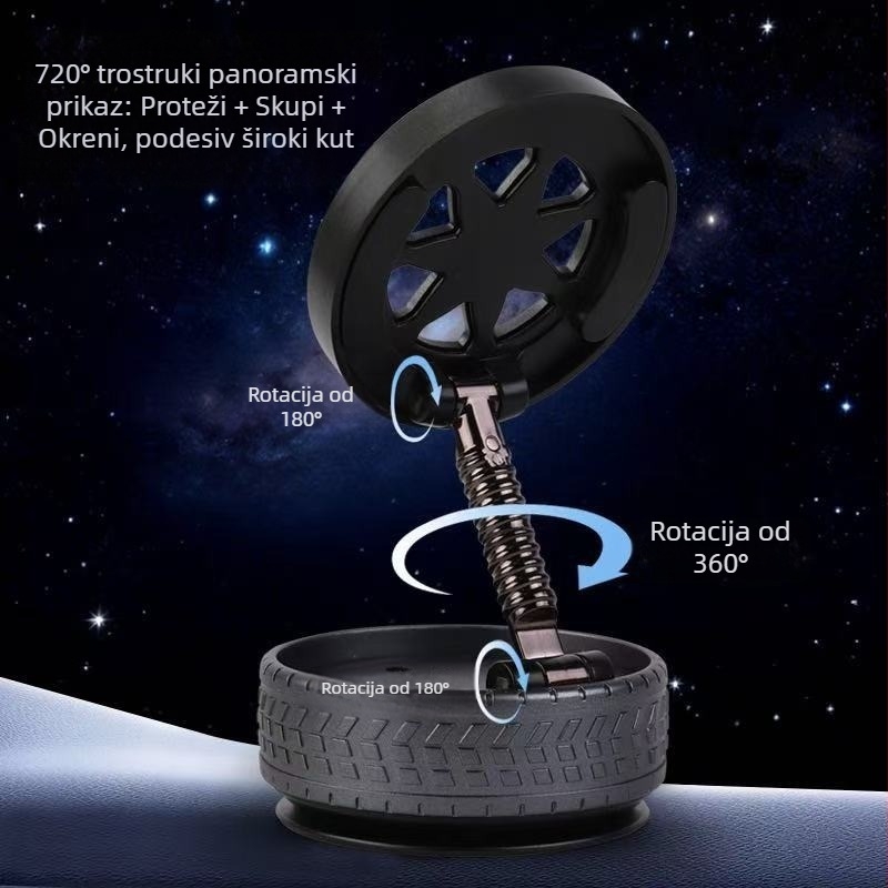 Držač za telefon na ploči automobila s bežičnim daljinskim upravljačem i punjenjem, ABS materijal, univerzalna prilagodba, prilagodljiv