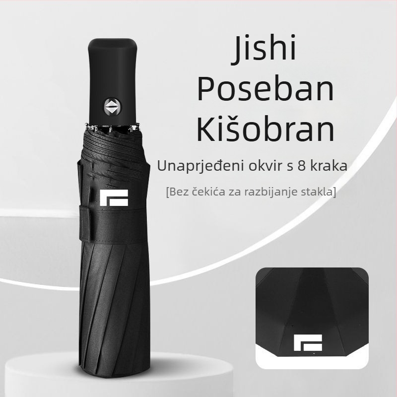 Automobilski kišobran s čekićem za razbijanje stakla, potpuno automatski, montiran na vozilu, sklopivi suncobran