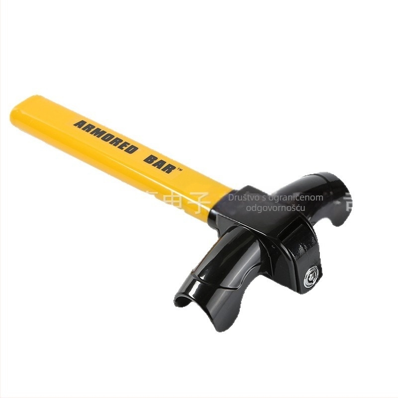 Zamka za volan automobila – T-dizajn, metalno kućište, Plum Blossom cilindar, univerzalna primjena