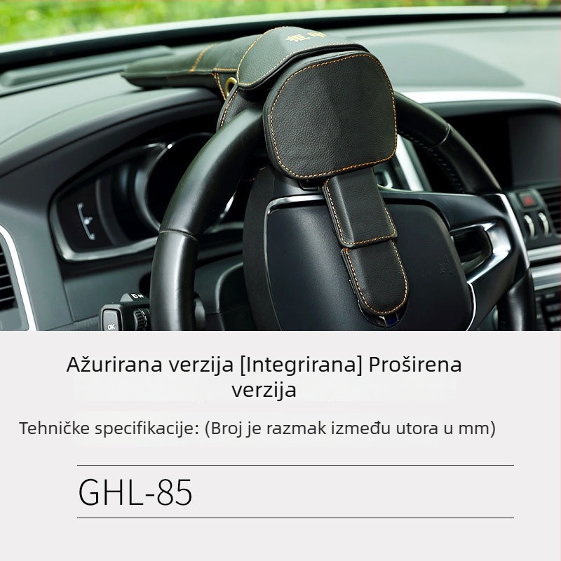 Brava za volan s alarmom za automobile – zaštita od krađe; model: brava za volan; tip: alarmna brava