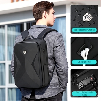 Ruksak za laptop za poslovna putovanja i studente, kapacitet 20–35 L, Oxford tkanina, vodootporan, zaštita od krađe, čvrsta konstrukcija