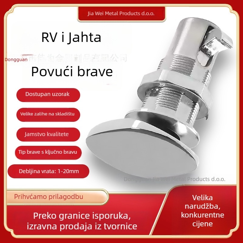 D01 Brava tipa ključa za RV ormariće i vrata | cinkova legura/ABS, za RV ormariće, viseća vrata i ladice, moderni stil