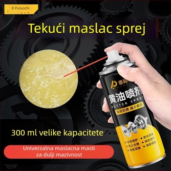 Sprej maziva na bazi maslaca – otporan na visoke temperature, za mehaničko podmazivanje brava vrata, ležajeva i zupčanika