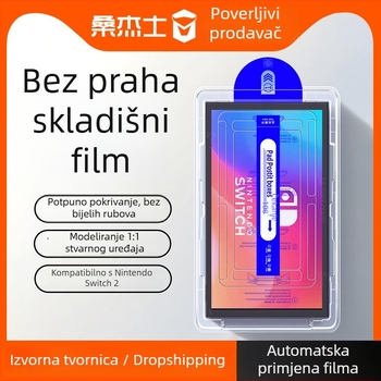 Kaljeno staklo zaštita zaslona za prijenosnu gaming konzolu – HD jasnoća, otpornost na otiske prstiju, zaštita od plavog svjetla, potpuno pokriće zaslona