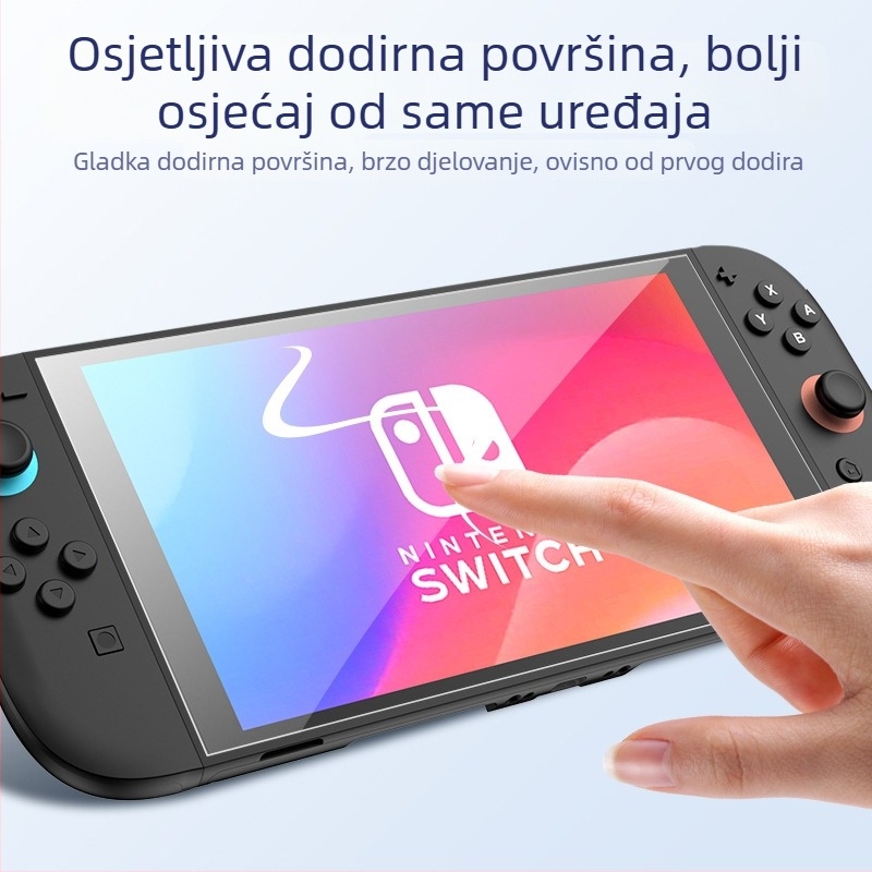 Kaljeno staklo zaštita zaslona za prijenosnu gaming konzolu – HD jasnoća, otpornost na otiske prstiju, zaštita od plavog svjetla, potpuno pokriće zaslona