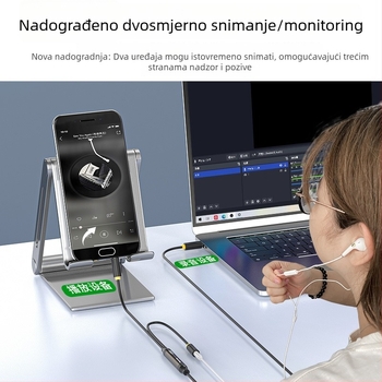 A601C Audio linija 3.5mm Bakreni vodič Niklirano za digitalne uređaje