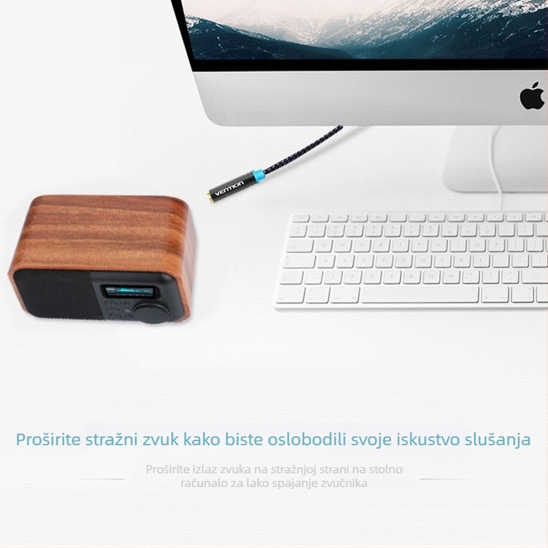 Audio kabel za računala perifere, sa srebrnim premazom, jezgra od čistog bakra, ROHS, model VAB-B06 BHB BBZ