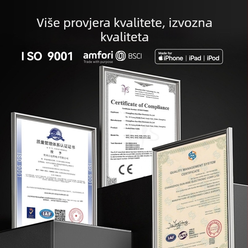 XLR na USB audio kabel – 2 m, bakreni vodovi, niklani priključci, XLR-USB sučelje, ROHS certificirano