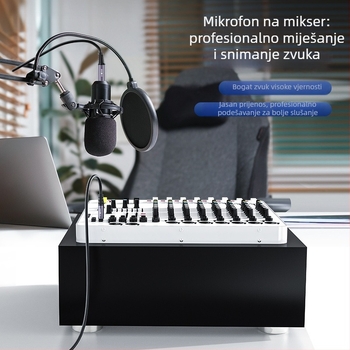 Akihabara balansirani stereo audio kabel od 6,5 mm do 6,35 mm s XLR muškim i ženskim konektorima za zvučnu karticu i mikrofon