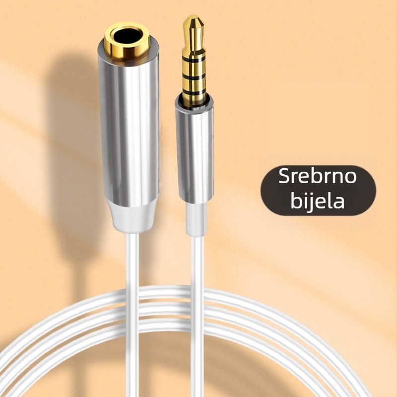 Audio produžni kabel 3,5 mm muški–ženski, 4-žični, za mikrofone i slušalice
