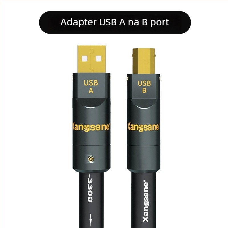 USB audio kabel s monokristalnim bakrom, zlatno obloženo, OTG dekodiranje, četverokutni priključak