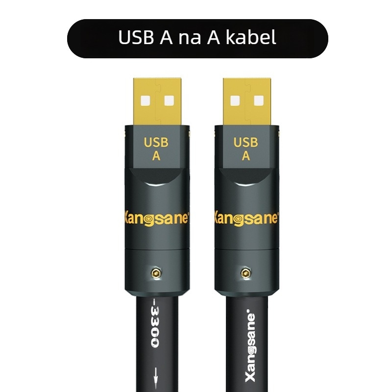 USB audio kabel s monokristalnim bakrom, zlatno obloženo, OTG dekodiranje, četverokutni priključak