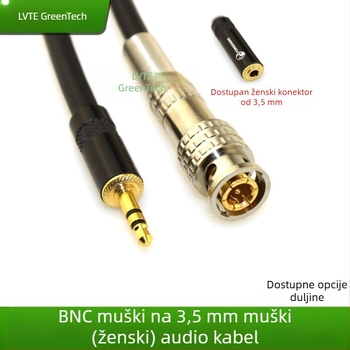 Audio kabel 3,5 mm u Q9 BNC – adapter za slušalice, BNC DVR/monitor i zvučnik