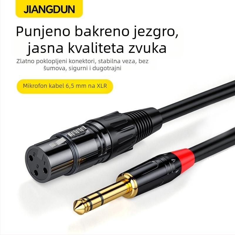 Kabel za zvučnike Flash repairman M4004 – za audio opremu i mikrofon, zlatno obloženo